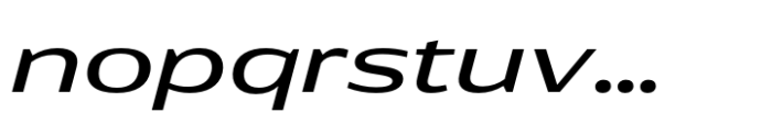 Rotulo Expanded Medium Oblique Font LOWERCASE