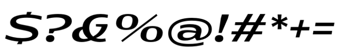 Rotulo Expanded Semi Bold Oblique Font OTHER CHARS