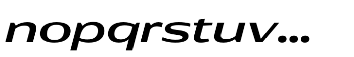 Rotulo Expanded Semi Bold Oblique Font LOWERCASE