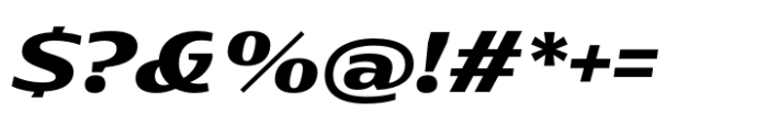 Rotulo Extended Black Oblique Font OTHER CHARS