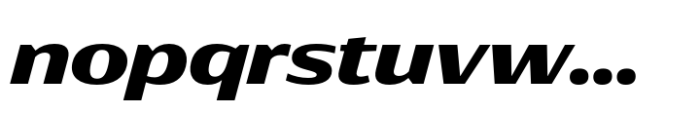 Rotulo Extended Black Oblique Font LOWERCASE