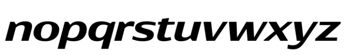 Rotulo Extended Bold Oblique Font LOWERCASE