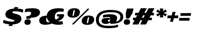 Rotulo Extended Fat Oblique Font OTHER CHARS