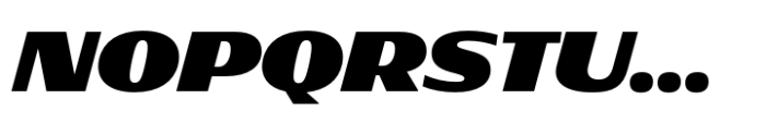 Rotulo Extended Fat Oblique Font UPPERCASE