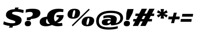 Rotulo Extended Heavy Oblique Font OTHER CHARS