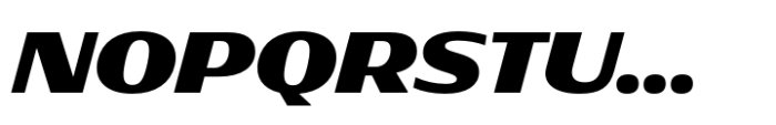 Rotulo Extended Heavy Oblique Font UPPERCASE