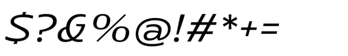 Rotulo Extended Light Oblique Font OTHER CHARS