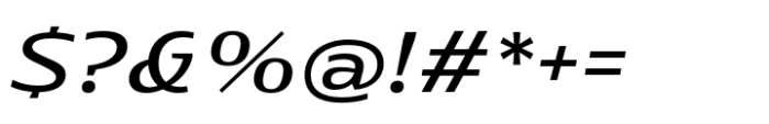 Rotulo Extended Medium Oblique Font OTHER CHARS