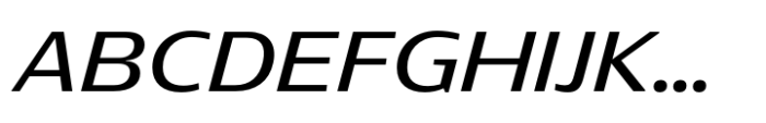Rotulo Extended Medium Oblique Font UPPERCASE