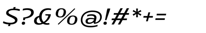 Rotulo Extended Regular Oblique Font OTHER CHARS