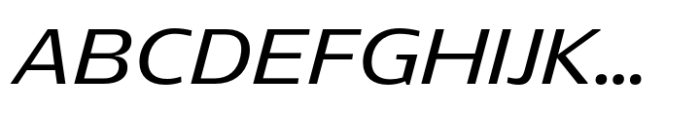Rotulo Extended Regular Oblique Font UPPERCASE