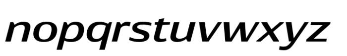 Rotulo Extended Semi Bold Oblique Font LOWERCASE