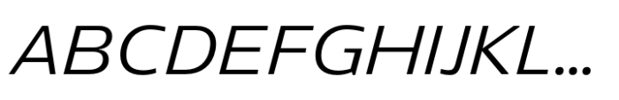 Rotulo Extended Thin Oblique Font UPPERCASE