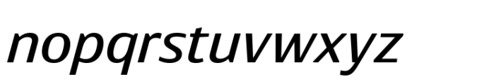 Rotulo Medium Oblique Font LOWERCASE