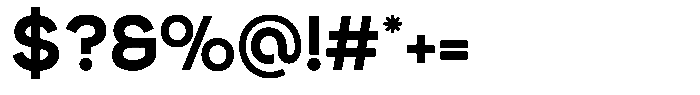 Rotund Bold Font OTHER CHARS