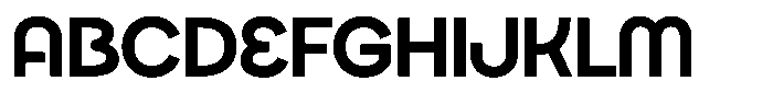 Rotund Bold Font UPPERCASE