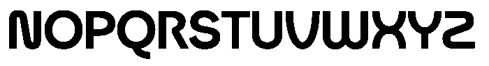 Rotund Bold Font UPPERCASE