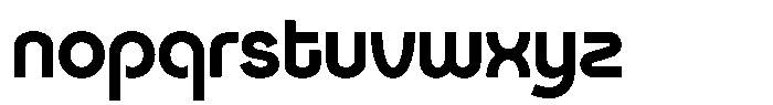 Rotund Bold Font LOWERCASE