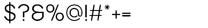 Rotund Regular Font OTHER CHARS