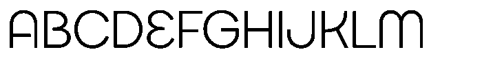 Rotund Regular Font UPPERCASE