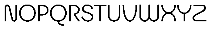 Rotund Regular Font UPPERCASE