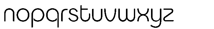 Rotund Regular Font LOWERCASE