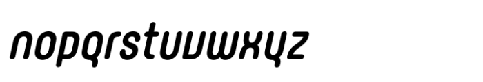 Rotundus Rounded Extra Bold Italic Font LOWERCASE