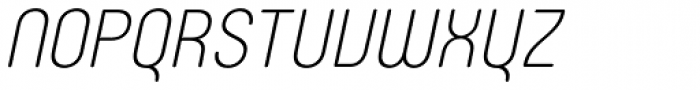 Rotundus Rounded Light Italic Font UPPERCASE