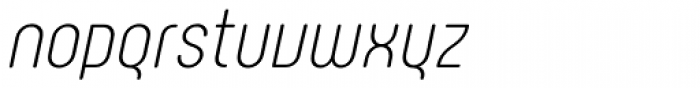 Rotundus Rounded Light Italic Font LOWERCASE