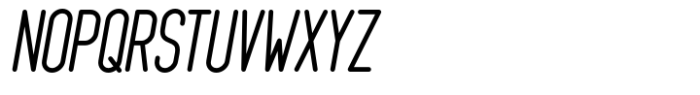 Roubie Round Uniform Oblique Font UPPERCASE