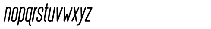 Roubie Round Uniform Oblique Font LOWERCASE