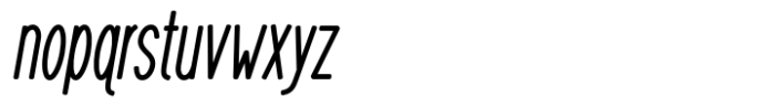 Roubie Snub Oblique Font LOWERCASE