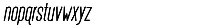 Roubie Snub Uniform Oblique Font LOWERCASE