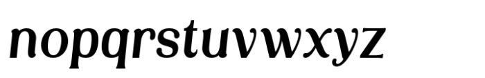 Rouge Gorge Regular Semi Condensed Italic Font LOWERCASE