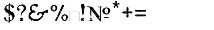 Rough Antiqua All Caps Distressed Font OTHER CHARS