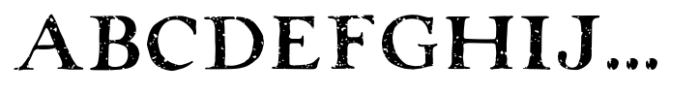 Rough Antiqua All Caps Distressed Font UPPERCASE
