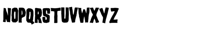Rough Blocky Font UPPERCASE