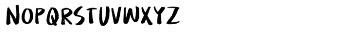 Rough Bluff Regular Font LOWERCASE