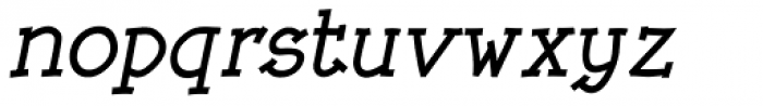 Rough Bold Italic Font LOWERCASE