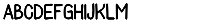 Rough Comic Font UPPERCASE