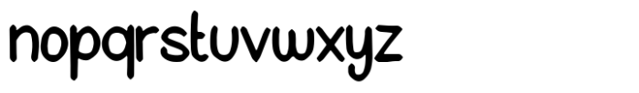 Rough Comic Font LOWERCASE