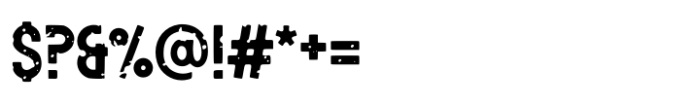 Rough Company Regular Font OTHER CHARS
