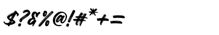 Rough Drown Font OTHER CHARS