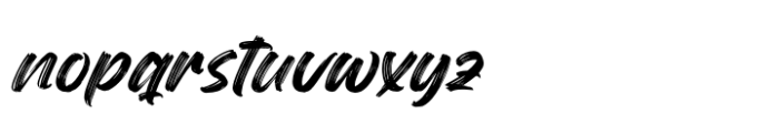 Rough Drown Font LOWERCASE
