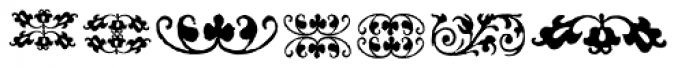 Rough Fleurons Three Font OTHER CHARS