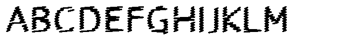 Rough Letter Black W07 Font UPPERCASE