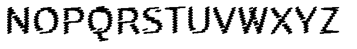 Rough Letter Black W07 Font UPPERCASE