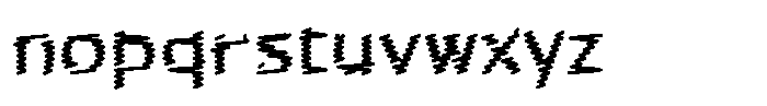 Rough Letter Black W07 Font LOWERCASE