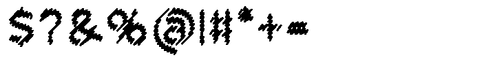 Rough Letter Black W407 Font OTHER CHARS