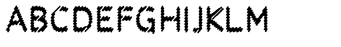 Rough Letter Black W407 Font UPPERCASE